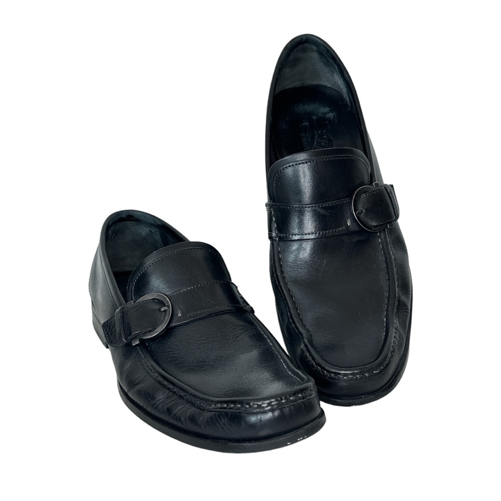 Salvatore Ferragamo Navarro Bit Leather Loafer Black Men’s 8.5